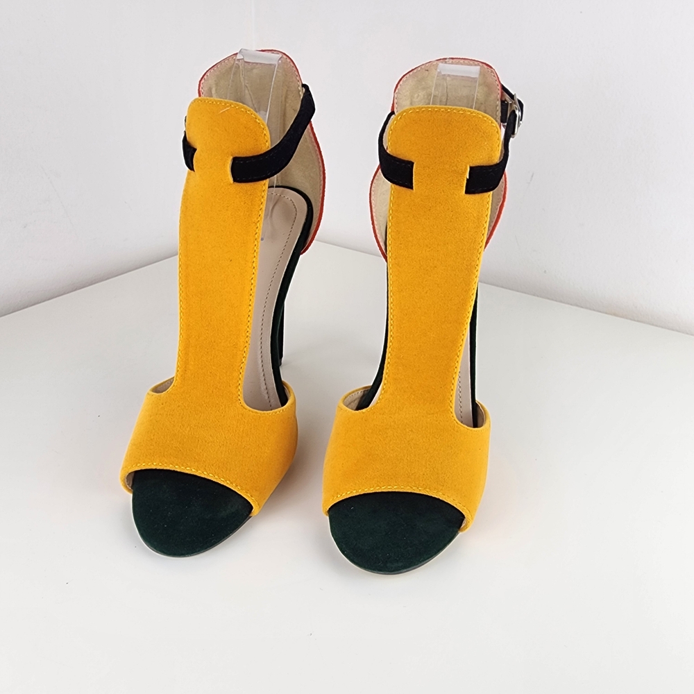 Yellow and Red Women's Heels Size 40 - Picture 3 of 12